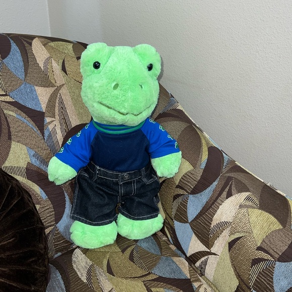 Build-A-Bear Workshop Spring Frog Jolly Jumps Stuffed Animal Plush Easter - Picture 1 of 4
